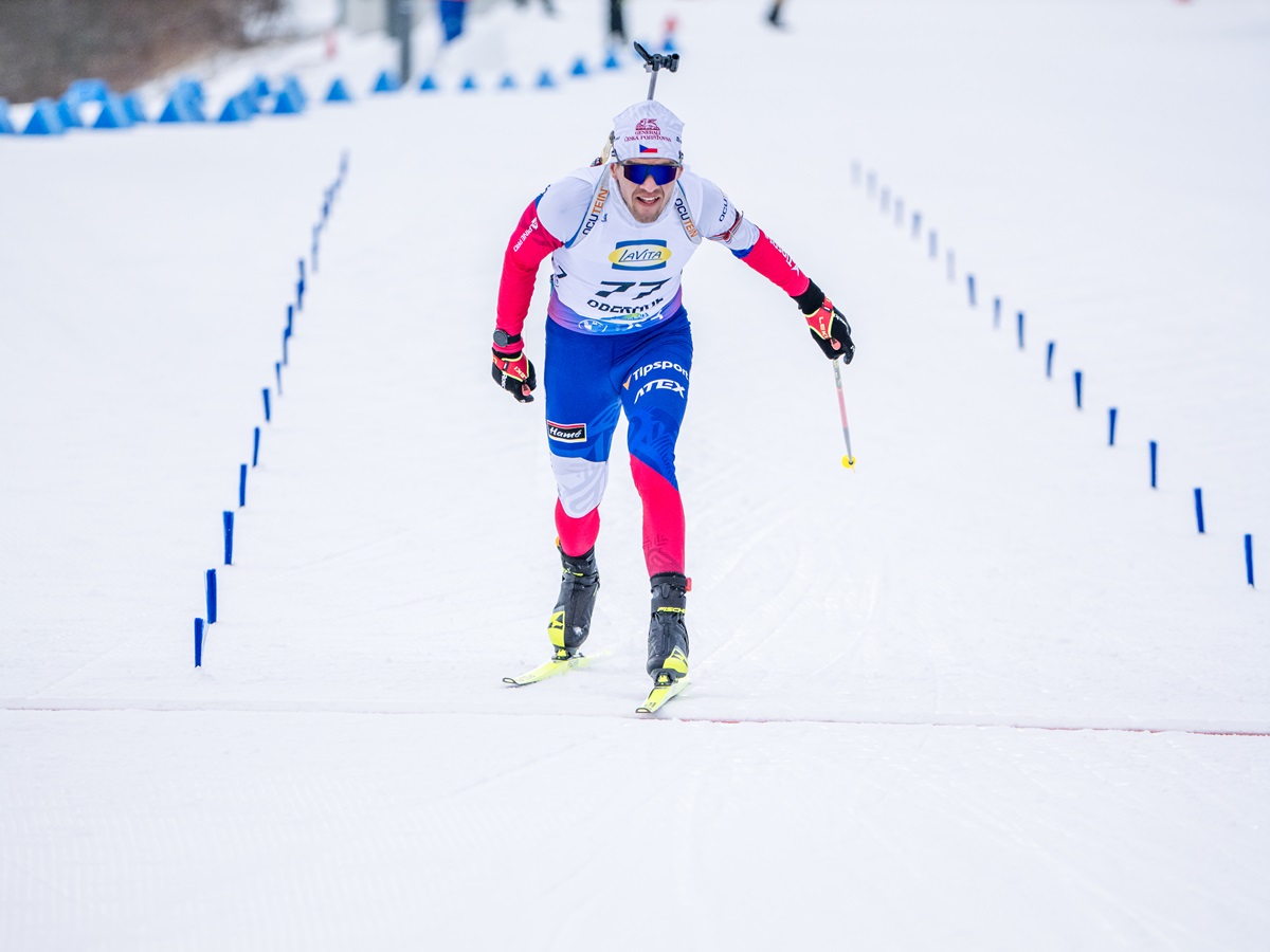 Michal Krčmář a Adam Václavík, stíhací závod mužů, SP Oberhof 2025
